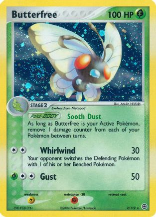 Butterfree 002/112 - FireRed & LeafGreen Reverse Holofoil
