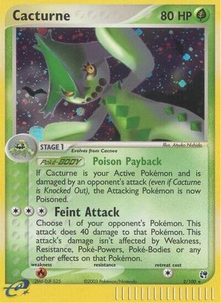 Cacturne 002/100 - Sandstorm Holofoil