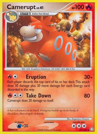 Camerupt 047/146 - Legends Awakened Reverse Holofoil