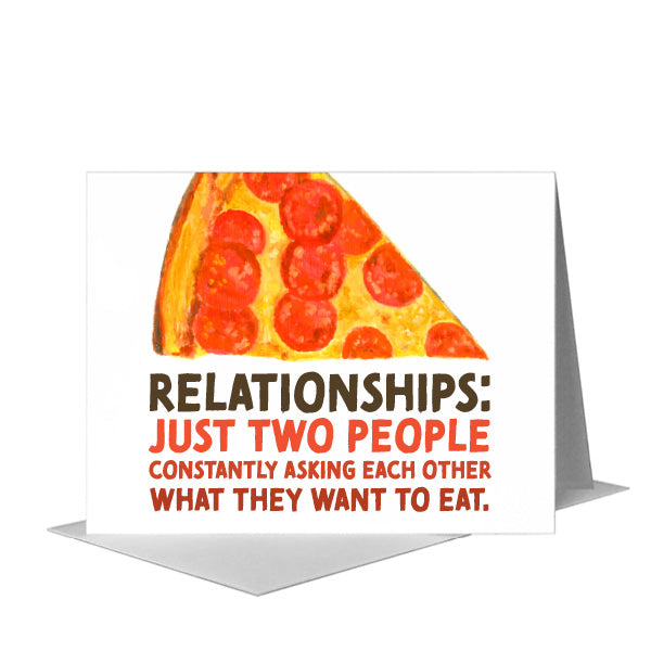 Pizza Slice, Greeting Card (#8411H)