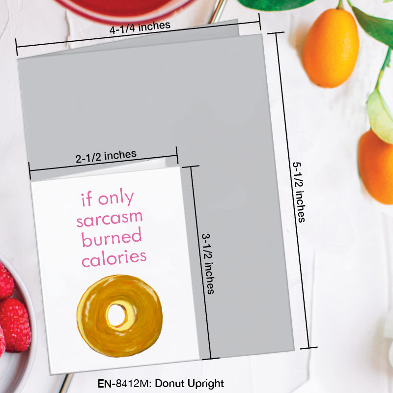 Donut Upright, Greeting Card (#8412M)