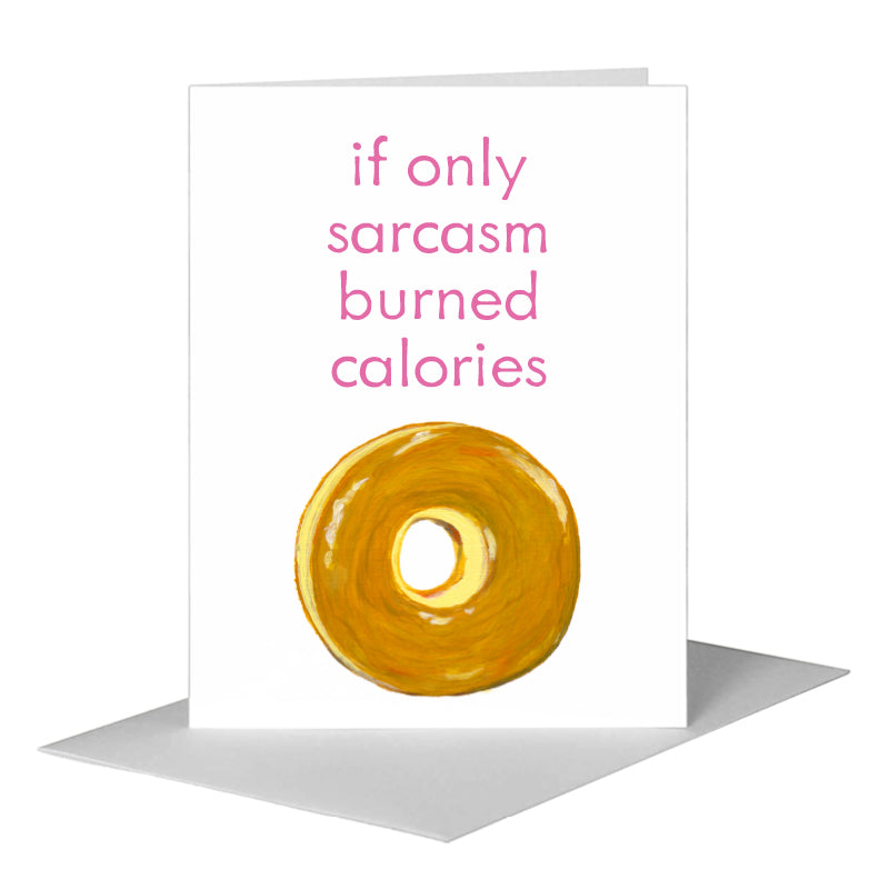 Donut Upright, Greeting Card (#8412M)