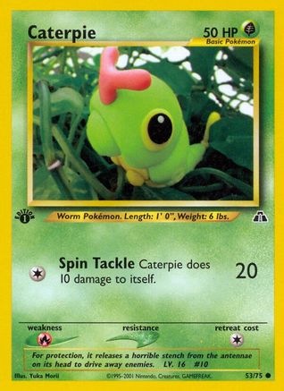 Caterpie 053/75 - Neo Discovery 1st Edition
