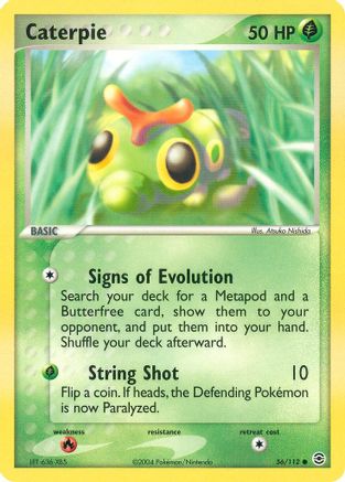 Caterpie 056/112 - FireRed & LeafGreen Reverse Holofoil