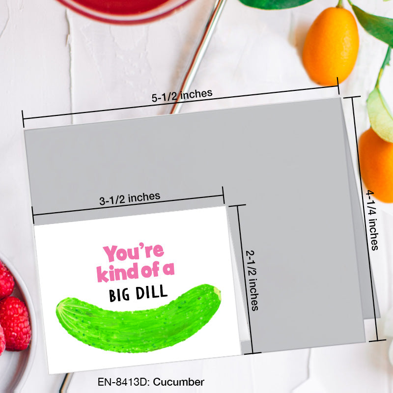 Cucumber, Greeting Card (#8413D)