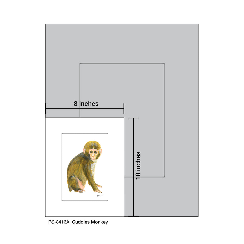 Cuddles Monkey, Print (#8416A)
