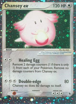 Chansey ex 096/109 - Ruby and Sapphire Holofoil