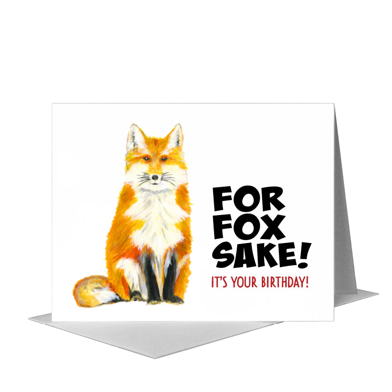 Plush Fox, Greeting Card (#8419B)