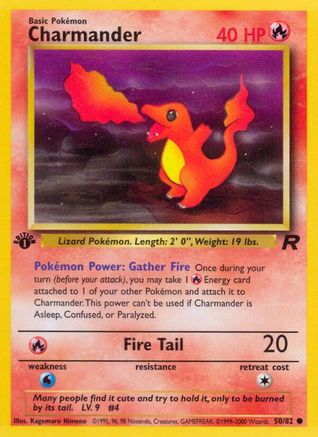 Charmander 050/82 - Team Rocket 1st Edition