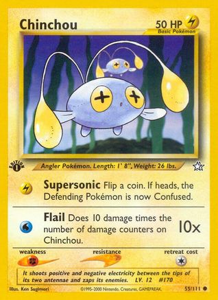 Chinchou 055/111 - Neo Genesis 1st Edition
