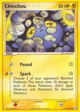Chinchou 056/101 - Hidden Legends Reverse Holofoil