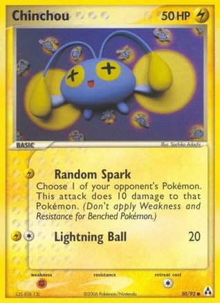Chinchou 050/92 - Legend Maker Reverse Holofoil
