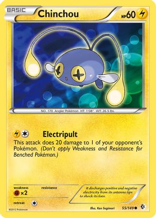 Chinchou 055/149 - Boundaries Crossed Reverse Holofoil