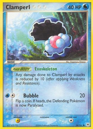 Clamperl 058/101 - Hidden Legends Reverse Holofoil