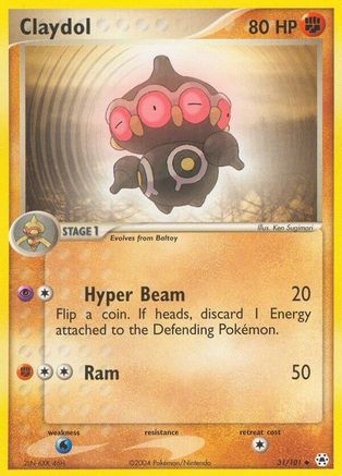Claydol 031/101 - Hidden Legends Reverse Holofoil
