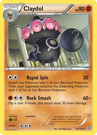 Claydol 064/124 - Dragons Exalted Reverse Holofoil