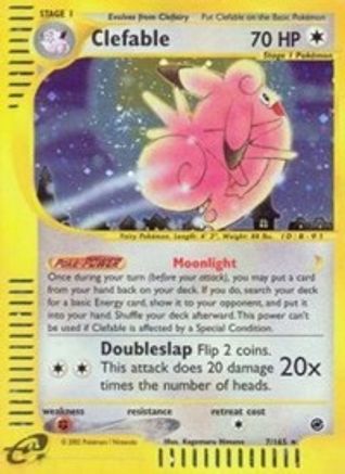Clefable 007/165 - Expedition Holofoil