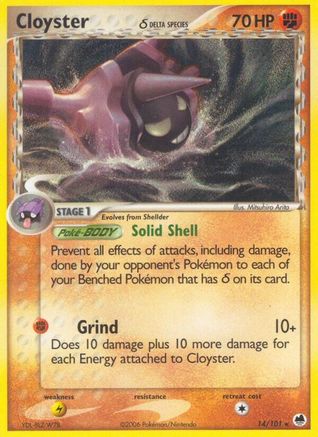 Cloyster (Delta Species) 014/101 - Dragon Frontiers