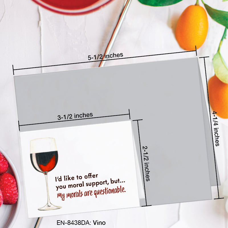 Vino, Greeting Card (#8438DA)