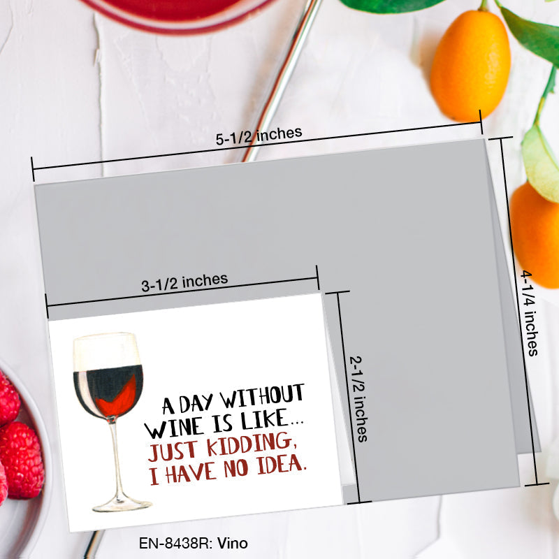 Vino, Greeting Card (#8438R)