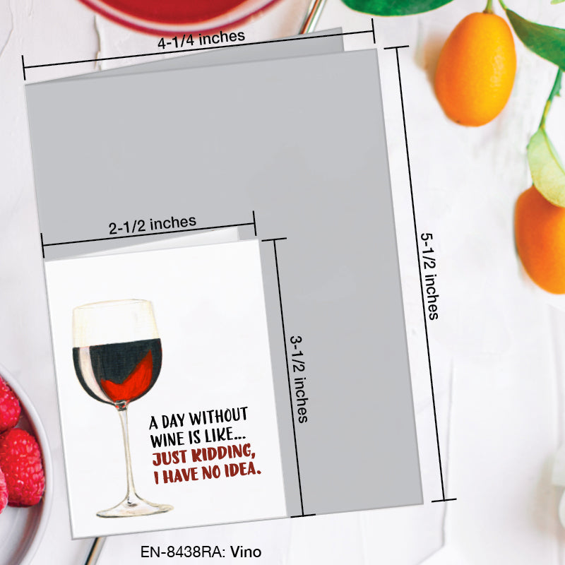 Vino, Greeting Card (#8438RA)
