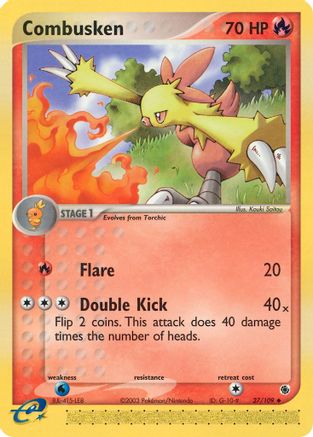 Combusken 027/109 - Ruby and Sapphire Reverse Holofoil