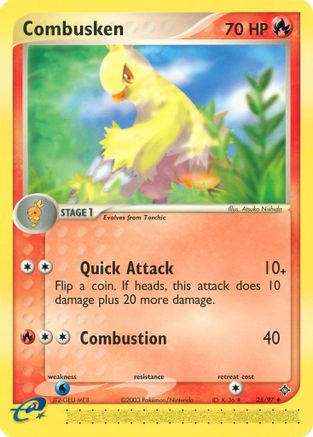 Combusken 025/97 - Dragon Reverse Holofoil