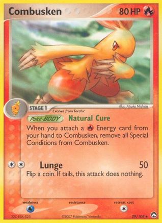 Combusken 029/108 - Power Keepers - Reverse Holofoil