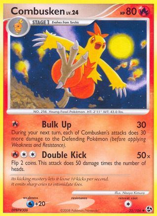 Combusken 035/106 - Great Encounters Reverse Holofoil