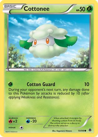 Cottonee 010/98 - Emerging Powers Reverse Holofoil