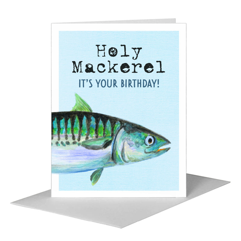 Mackerel, Greeting Card (#8445A)