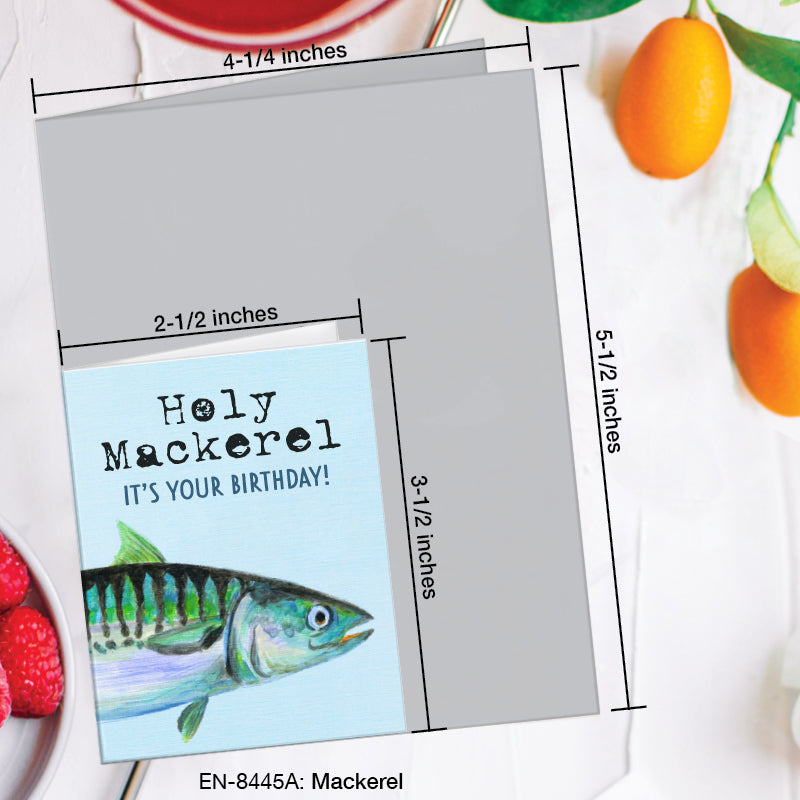 Mackerel, Greeting Card (#8445A)