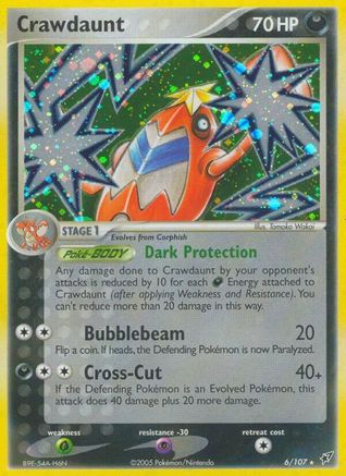 Crawdaunt 006/107 - Deoxys Holofoil
