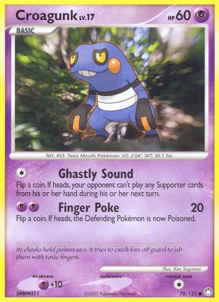Croagunk 078/123 - Mysterious Treasures Reverse Holofoil