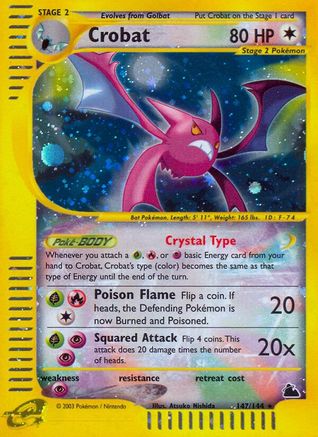 Crobat (147) 147 - Skyridge - Reverse Holofoil