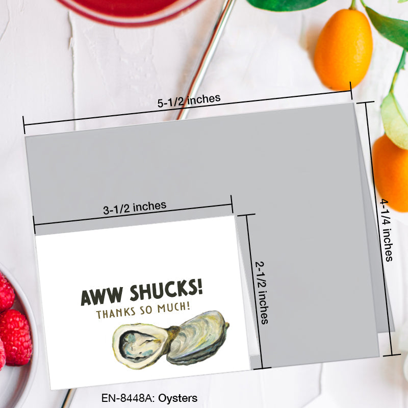 Oysters, Greeting Card (#8448A)