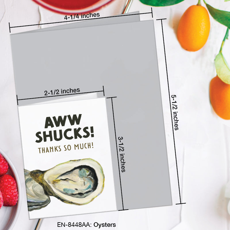 Oysters, Greeting Card (#8448AA)