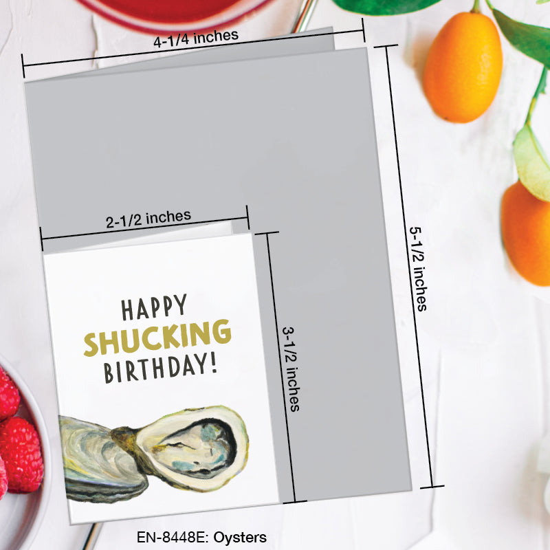 Oysters, Greeting Card (#8448E)