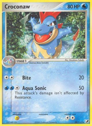 Croconaw 038 - Unseen Forces - Reverse Holofoil