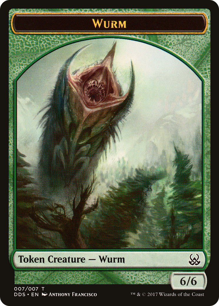 Wurm (DDS-007) - Duel Decks: Mind vs. Might Tokens