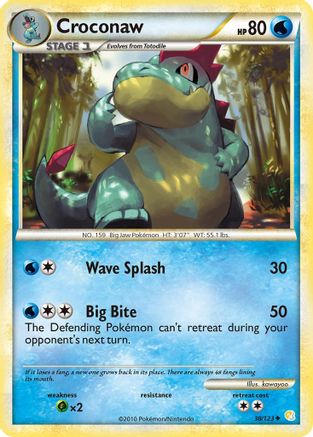 Croconaw 038/123 - HeartGold SoulSilver