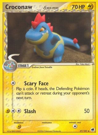 Croconaw (Delta Species) 027/101 - Dragon Frontiers
