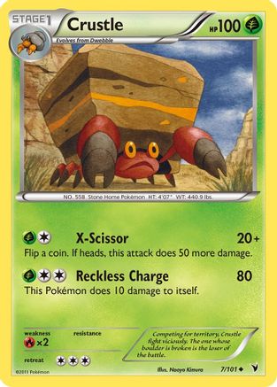 Crustle 007/101 - Noble Victories Reverse Holofoil