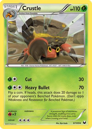 Crustle 008/108 - Dark Explorers Reverse Holofoil
