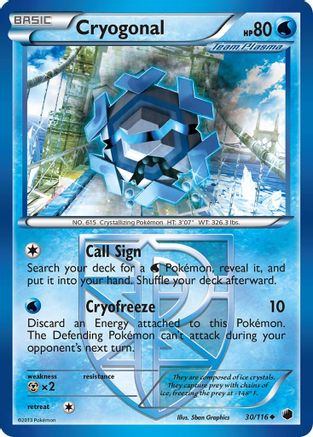 Cryogonal (Team Plasma) 030/116 - Plasma Freeze