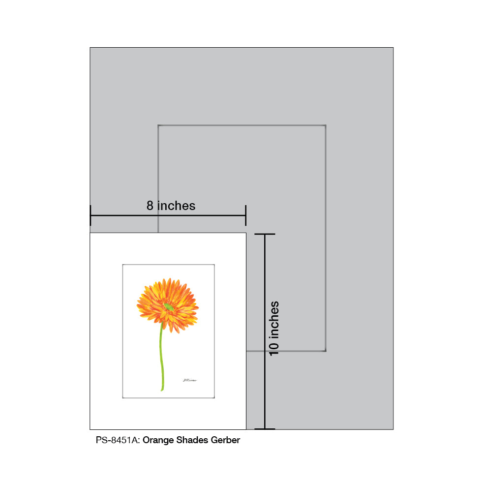 Orange Shades Gerber, Print (#8451A)
