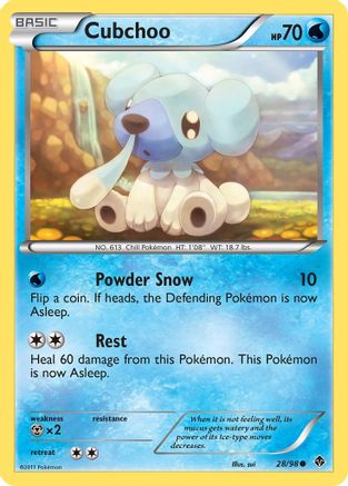 Cubchoo 028/98 - Emerging Powers Reverse Holofoil