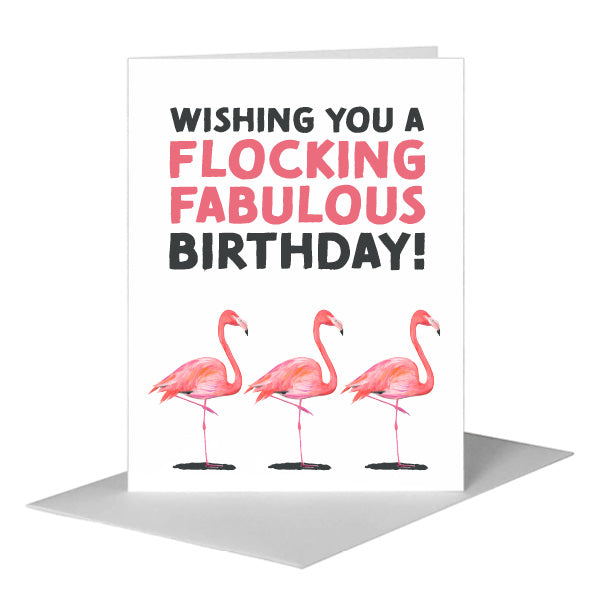 Flamingo, Greeting Card (#8452D)