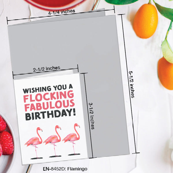 Flamingo, Greeting Card (#8452D)