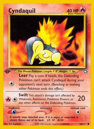 Cyndaquil 056/111 - Neo Genesis 1st Edition
